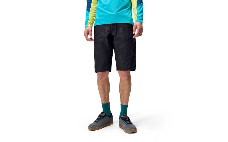 Endura Hummvee Short mit Innenhose: Camouflage-Dunkel - L