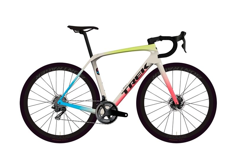Trek Domane SL 5 56 Era White/Glowstick/Coral Fade