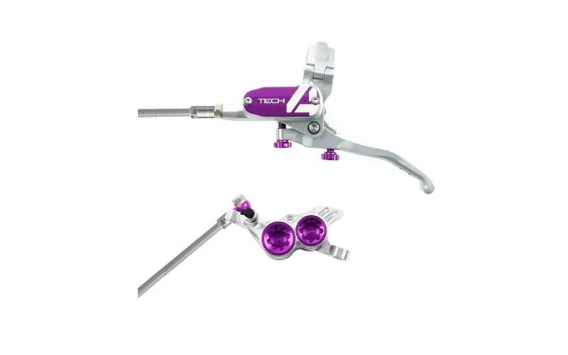 Hope Tech 4 V4 - Kein Rotor - Silber/Lila