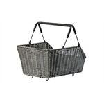 Basil Cento Rattan Look MIK - Fahrradkorb - hinten