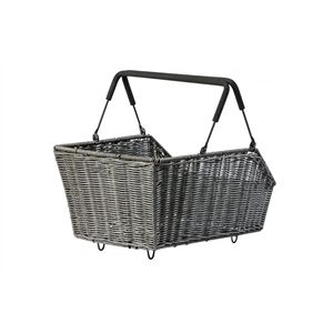 Basil Cento Rattan Look MIK - Fahrradkorb - hinten