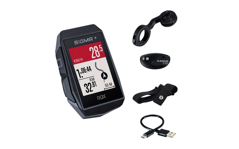 Sigma ROX 11.1 EVO HR Set - GPS Fahrradcomputer + R1 DUO
