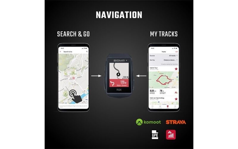 Sigma ROX 11.1 EVO HR Set - GPS Fahrradcomputer + R1 DUO