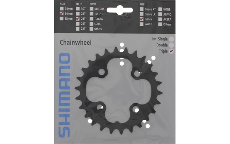 Shimano Kettenblatt DEORE FC-M590, FC-M591 26 Zähne