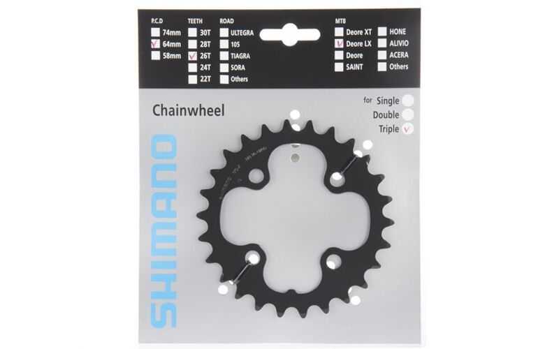 Shimano Kettenblatt SLX FC-M660 26 Zähne