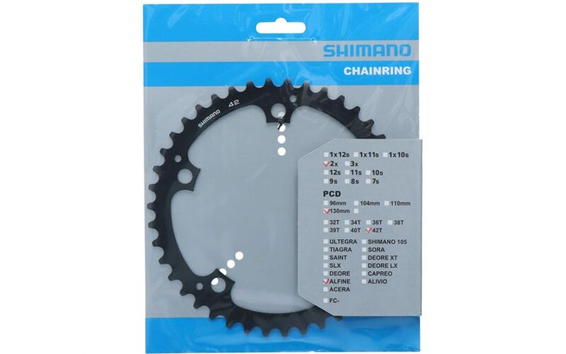 Shimano Kettenblatt ALFINE FC-S501 42 Zähne Schwarz