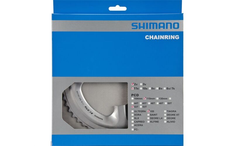 Shimano Kettenblatt 105 FC-5800 52 Zähne Silber