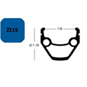 Exal Felge Zx 19 28 36L Silb 19-622 Vl65mm Einfachoesen