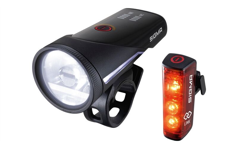 Sigma Sport AKKU-LEUCHTENSET SIGMA AURA 100 USB + BLAZE LINK